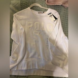 White crew neck Ralph Lauren size medium NWT
